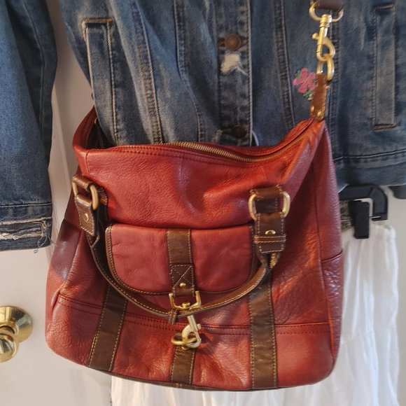 Tommy Hilfiger Handbags - Tommy Hilfiger-Leather Cross-Body- 2 Handle Purse